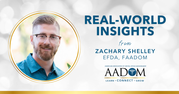 Blog post about KPIs for a thriving dental practice by Zach Shelley, FAADOM